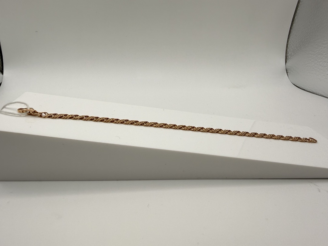 БРАСЛЕТ ПОЛНОВЕСНЫЙ Ромб тройной Au 585