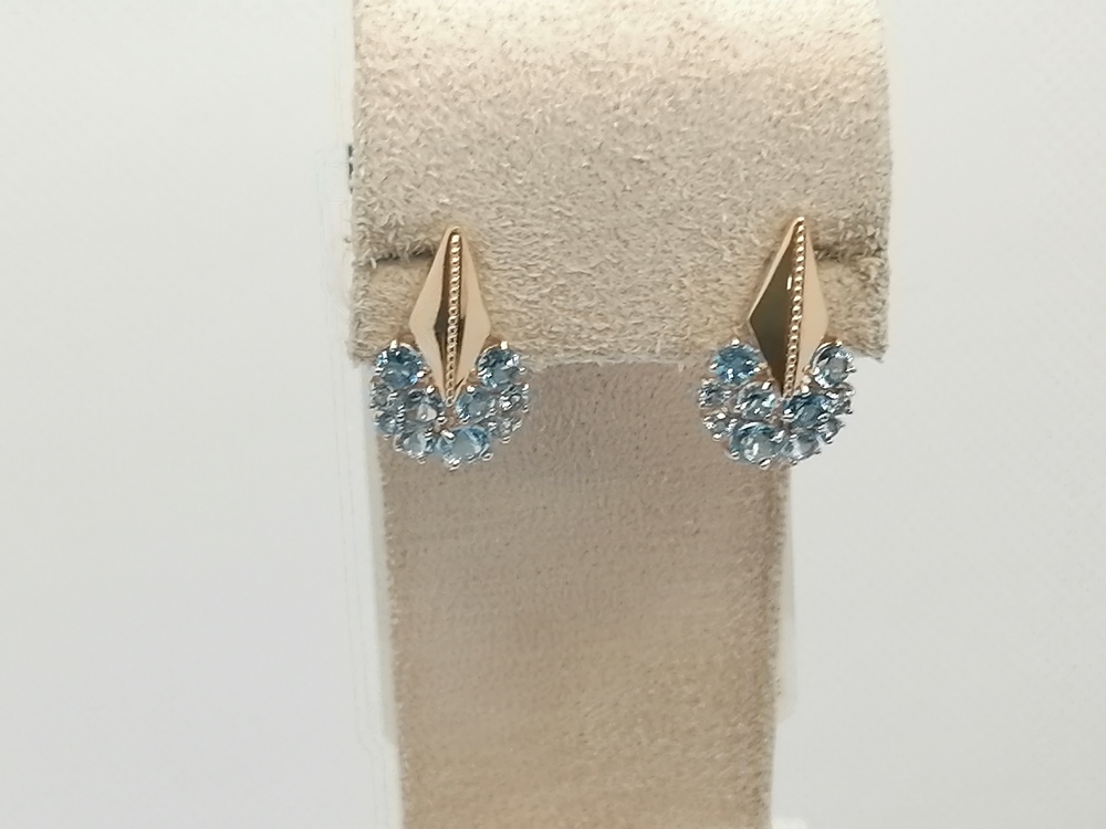 СЕРЬГИ ТОПАЗ (Au 585)