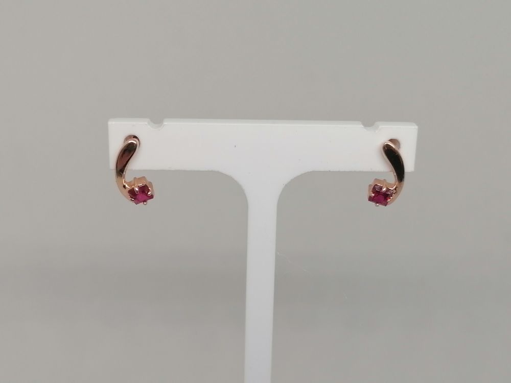 СЕРЬГИ С КАМНЕМ (Au 585)