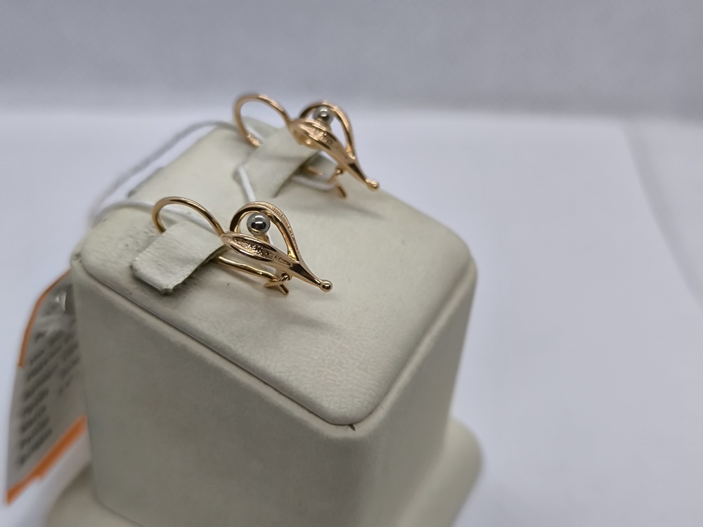 СБКМ583 СЕРЬГИ БЕЗ КАМНЯ (Au 583)