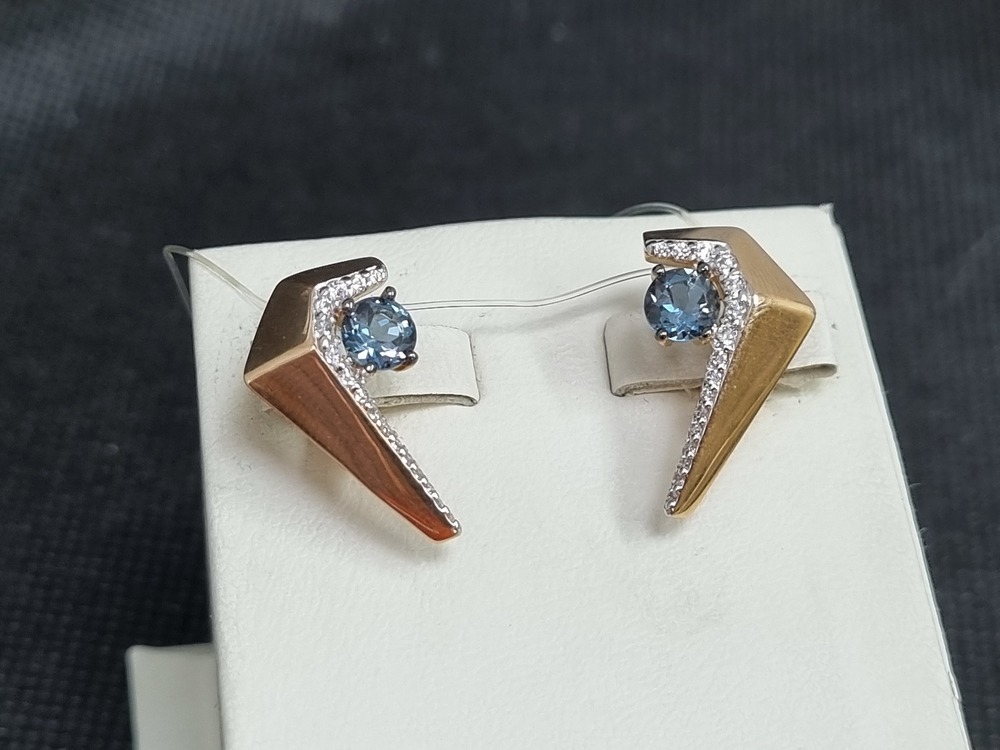 СЕРЬГИ С КАМНЯМИ (Au 585)