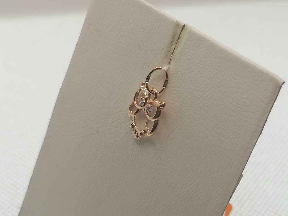 ПОДКМИ585 ПОДВЕСКА С КАМНЯМИ (Au 585)