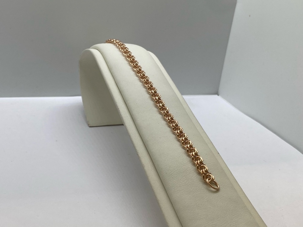 БРАСЛЕТ ПУСТОТЕЛЫЙ Бисмарк (Au 585)