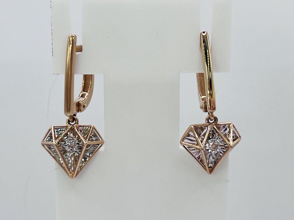 СЕРЬГИ БРИЛЛИАНТ (Au 585)