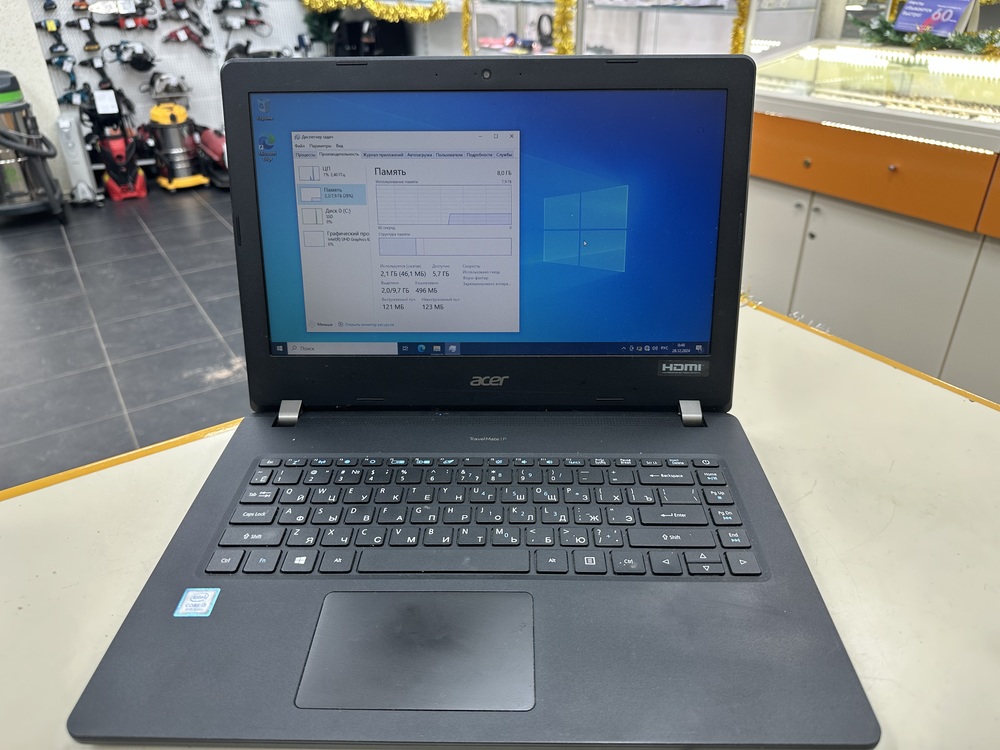 Ноутбук Acer; Core i3-8130U, Нет, 8 Гб, 128 Гб, Нет