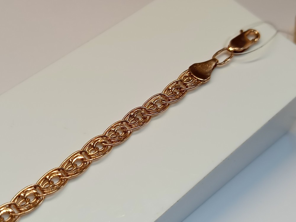 БРАСЛЕТ ПУСТОТЕЛЫЙ Нона бисмарк (Au 585)