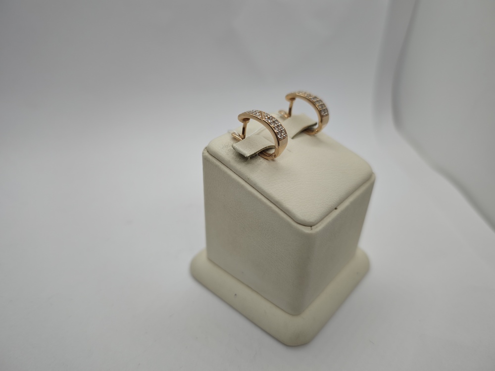 СКМИ585 СЕРЬГИ С КАМНЯМИ (Au 585)