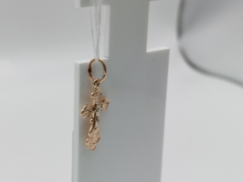 ПОДКБК585 ПОДВЕСКА КРЕСТ БЕЗ КАМНЯ (Au 585)