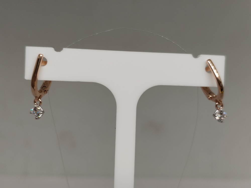 СЕРЬГИ С КАМНЕМ (Au 585)