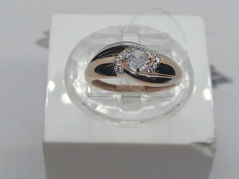 КОЛЬЦО С КАМНЯМИ (Au 585)