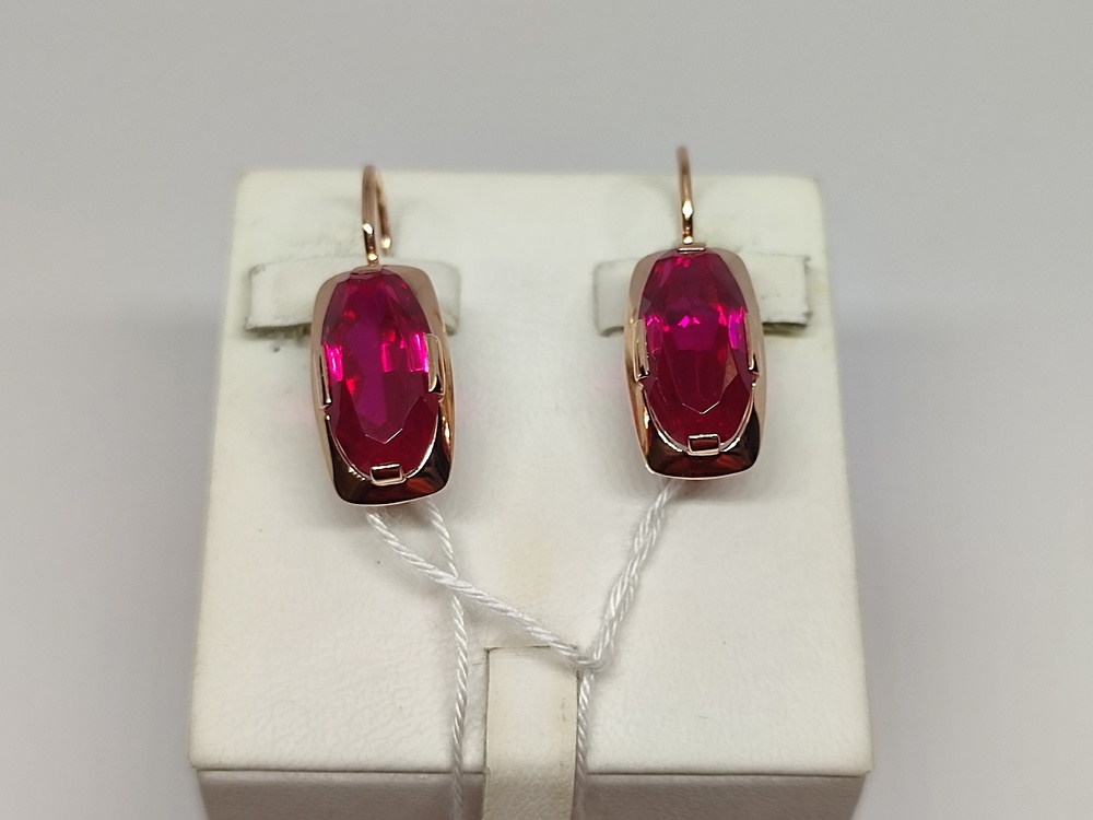 СКМ583 СЕРЬГИ С КАМНЕМ (Au 583) СКМ583 СЕРЬГИ С КАМНЕМ (Au 583)