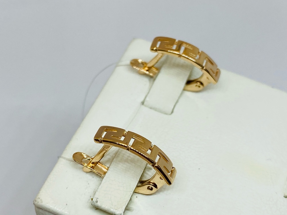 СЕРЬГИ БЕЗ КАМНЯ (Au 585)