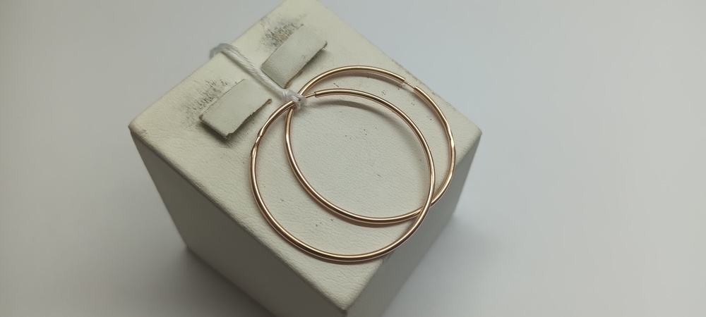 СКОН585 СЕРЬГИ КОНГО (Au 585)
