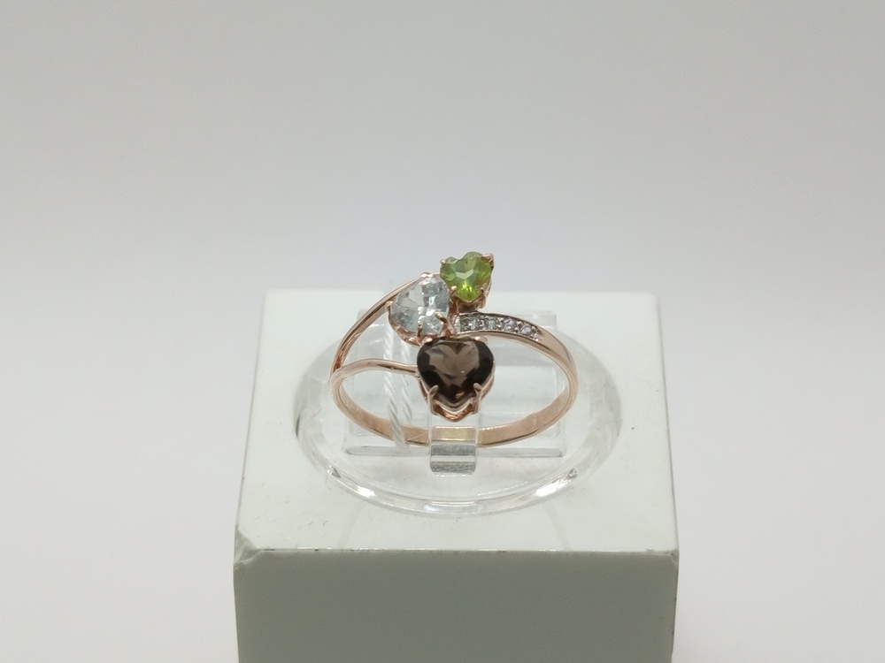 КОЛКМИ585 КОЛЬЦО С КАМНЯМИ (Au 585)