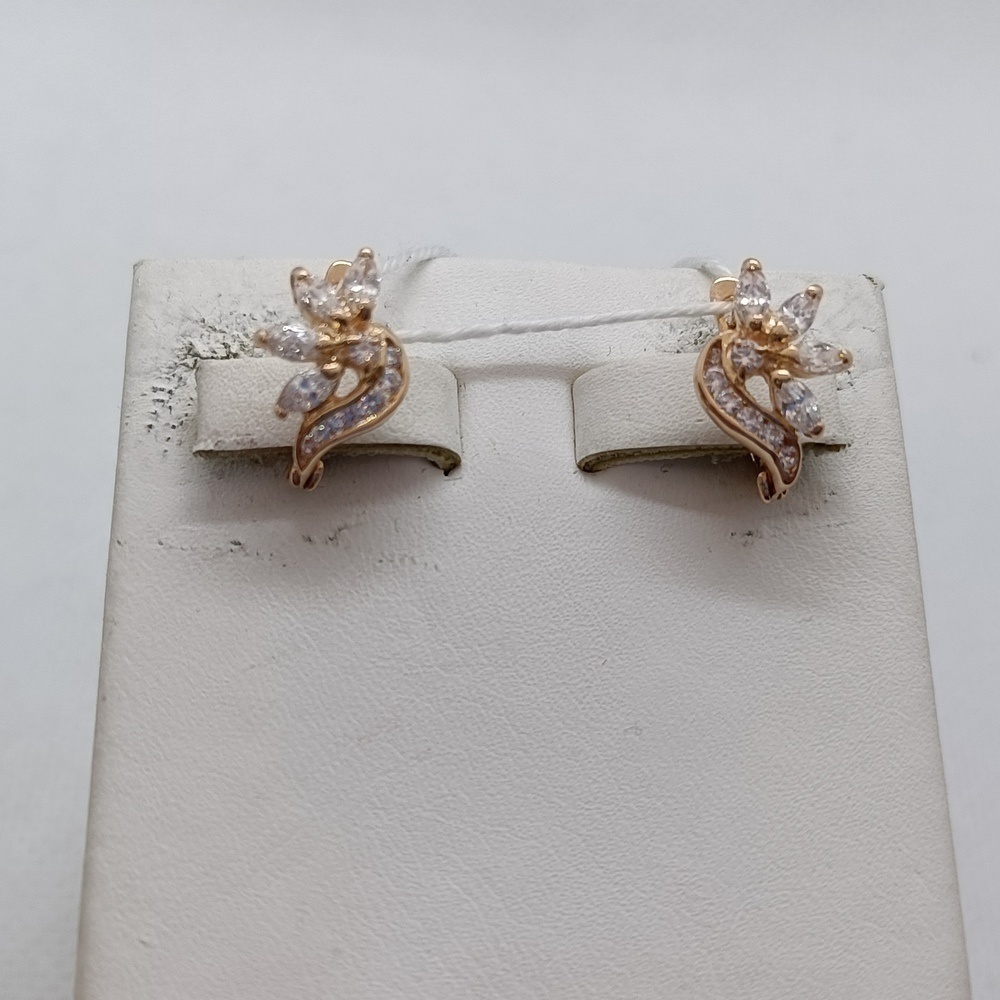 СКМИ585 СЕРЬГИ С КАМНЯМИ (Au 585)