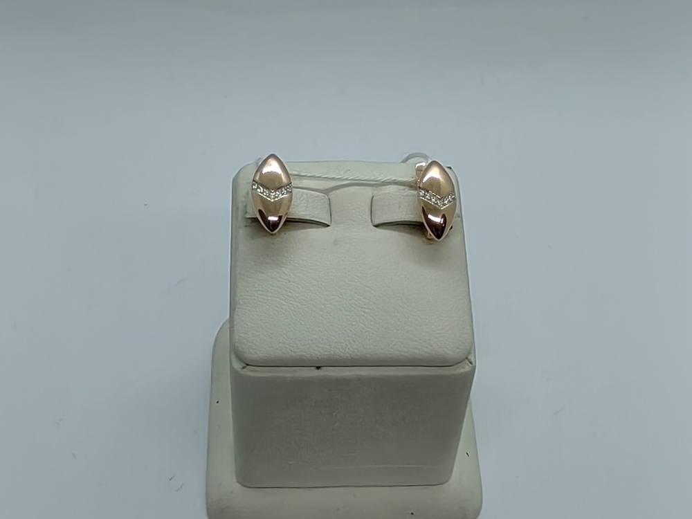 СКМИ585 СЕРЬГИ С КАМНЯМИ (Au 585)