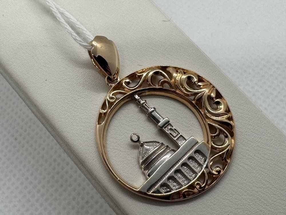 ПОДМБК585 ПОДВЕСКА МЕЧЕТЬ БЕЗ КАМНЯ (Au 585)