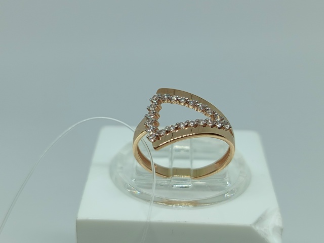 КОЛЬЦО С КАМНЯМИ (Au 585)