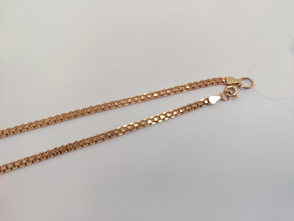 8050202П-50 ЦЕПЬ ПУСТОТЕЛАЯ Бисмарк машинный (Au 585) 8050202П-50 ЦЕПЬ ПУСТОТЕЛАЯ Бисмарк машинный (Au 585)