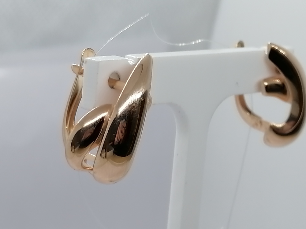 СЕРЬГИ БЕЗ КАМНЯ (Au 585)