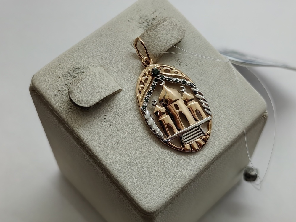 ПОДВЕСКА МЕЧЕТЬ с камнями (Au 585)
