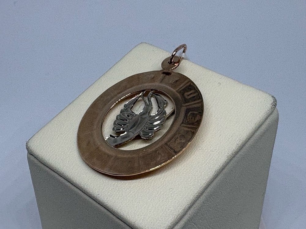 ПОДВЕСКА ЗНАК ЗОДИАКА РАК Au 585