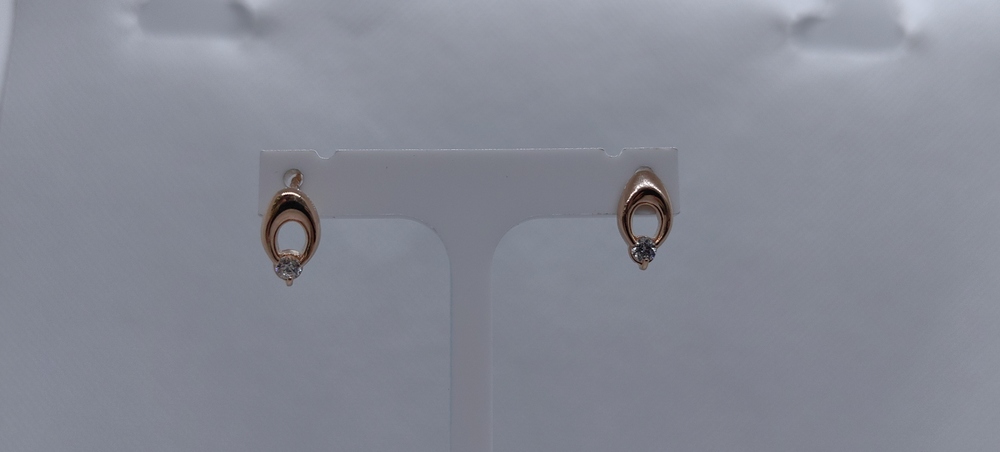 СПУС585 СЕРЬГИ ПУСЕТЫ (Au 585)