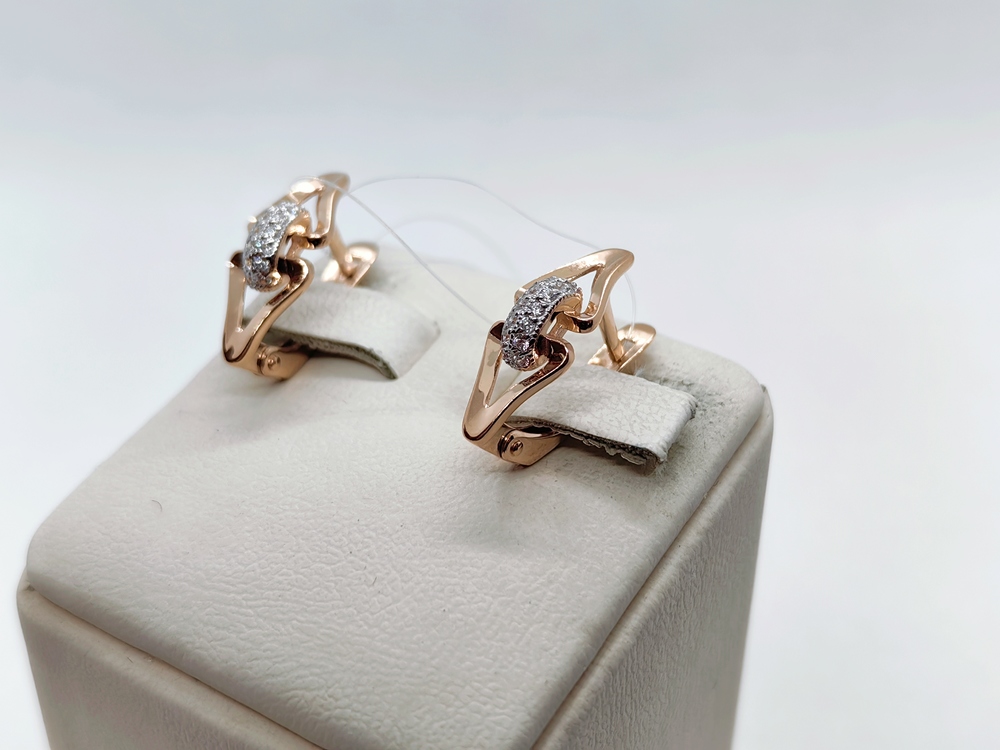 СЕРЬГИ С КАМНЯМИ (Au 585)