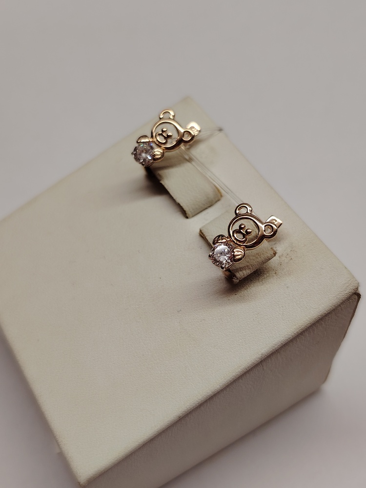 029201 СЕРЬГИ С КАМНЕМ (Au 585)