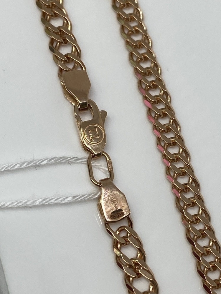 ЦЕПЬ ПОЛНОВЕСНАЯ Ромб двойной (Au 585)