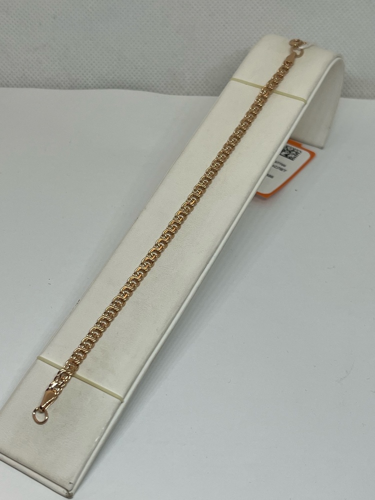 БЛБ585 БРАСЛЕТ ПОЛНОВЕСНЫЙ Бисмарк (Au 585)