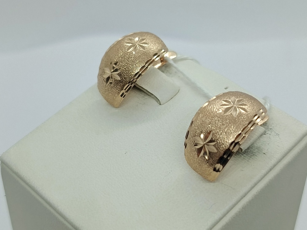 СЕРЬГИ БЕЗ КАМНЯ (Au 585)