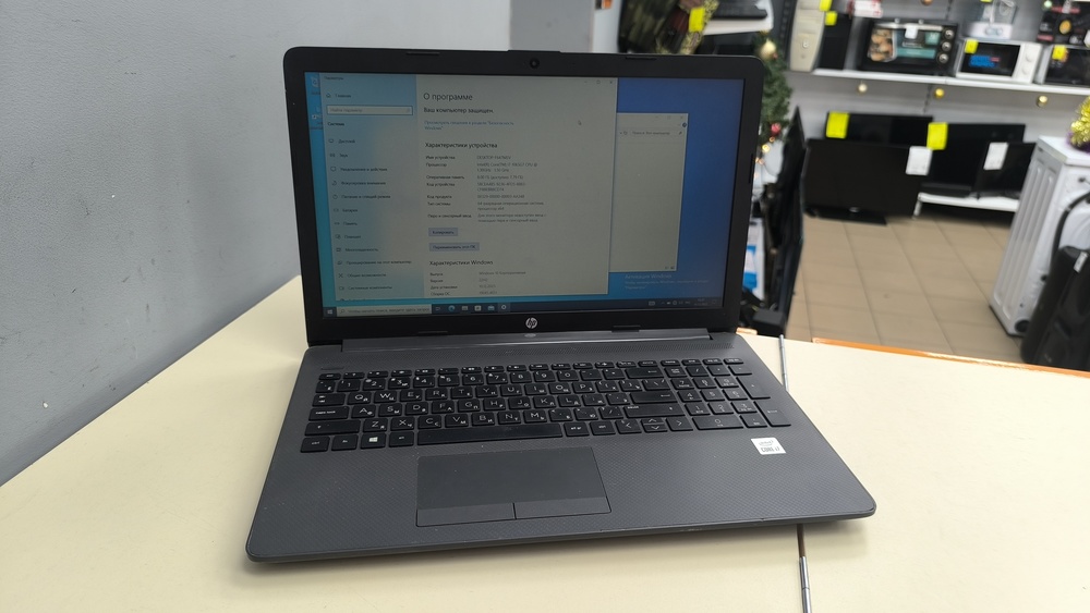 Ноутбук HP HP 250 G8; Core i7-1065G7, Intel UHD Graphics, 8 Гб, 512 GB, Нет