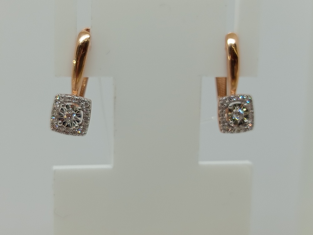 СЕРЬГИ БРИЛЛИАНТ (Au 585)