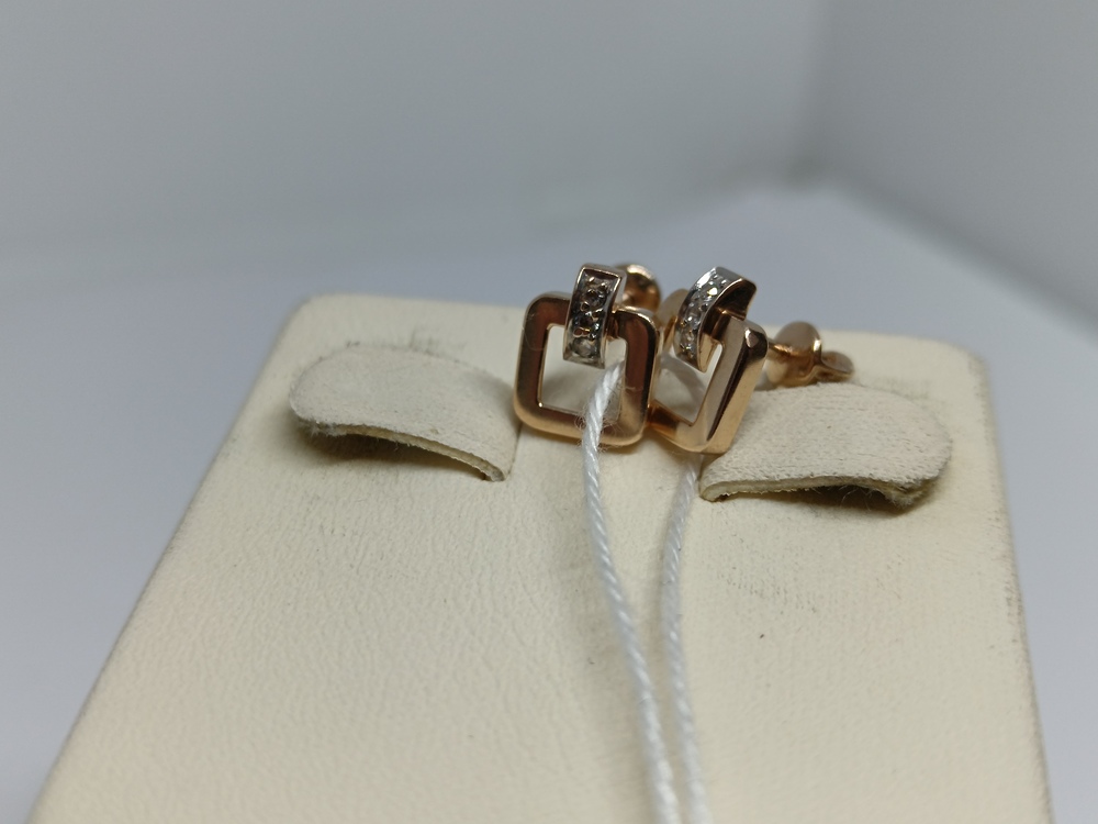 СПУС585 СЕРЬГИ ПУСЕТЫ (Au 585)