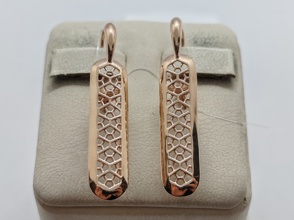 СЕРЬГИ ПЕТЕЛЬКА без камня (Au 585)