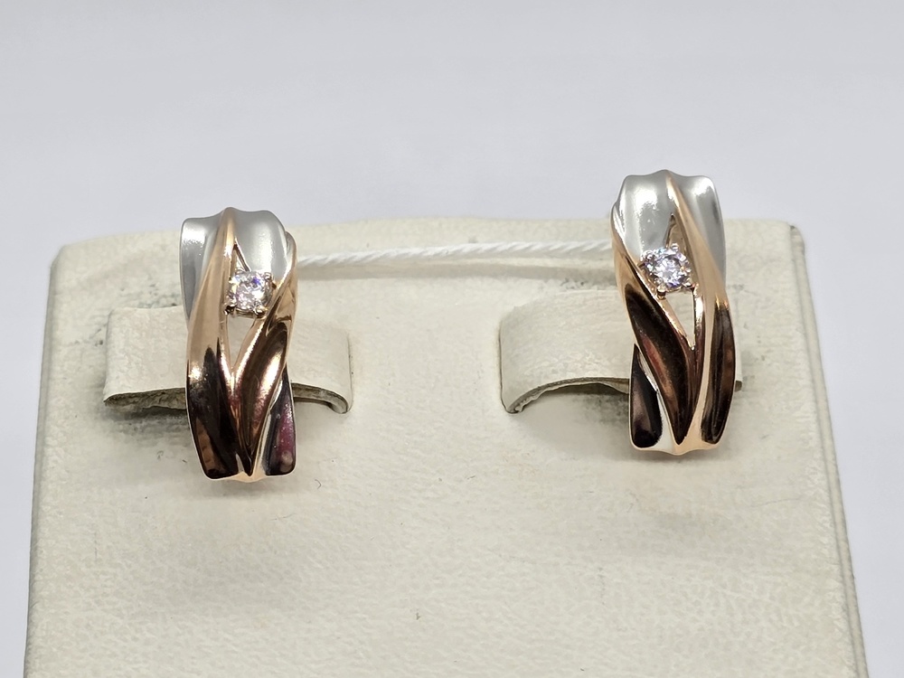 СЕРЬГИ С КАМНЕМ (Au 585)