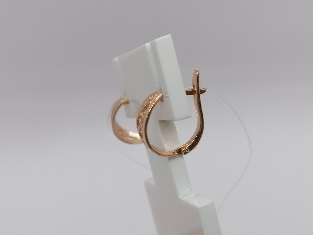 СЕРЬГИ БЕЗ КАМНЯ (Au 585)