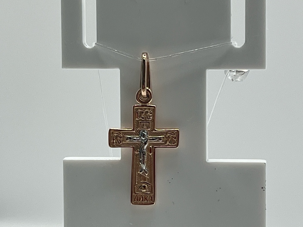 ПОДВЕСКА КРЕСТ без камня (Au 585)