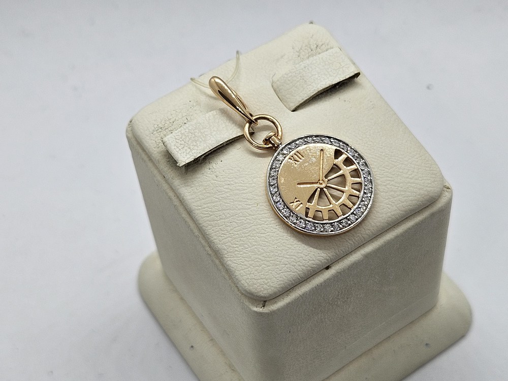 П4816 ПОДВЕСКА С КАМНЯМИ (Au 585)