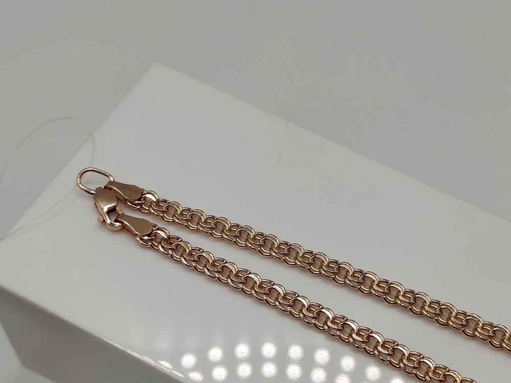 ЦЕПЬ ПУСТОТЕЛАЯ Бисмарк (Au 585)