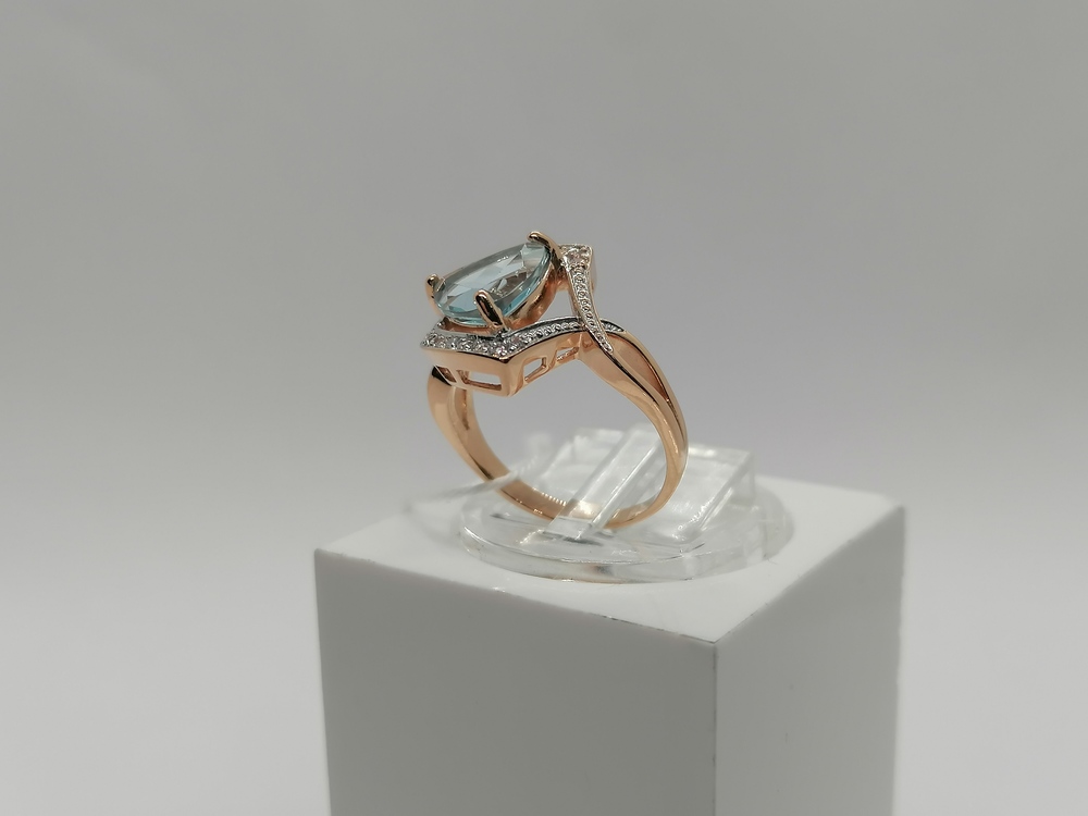 КОЛКМИ585 КОЛЬЦО С КАМНЯМИ (Au 585)