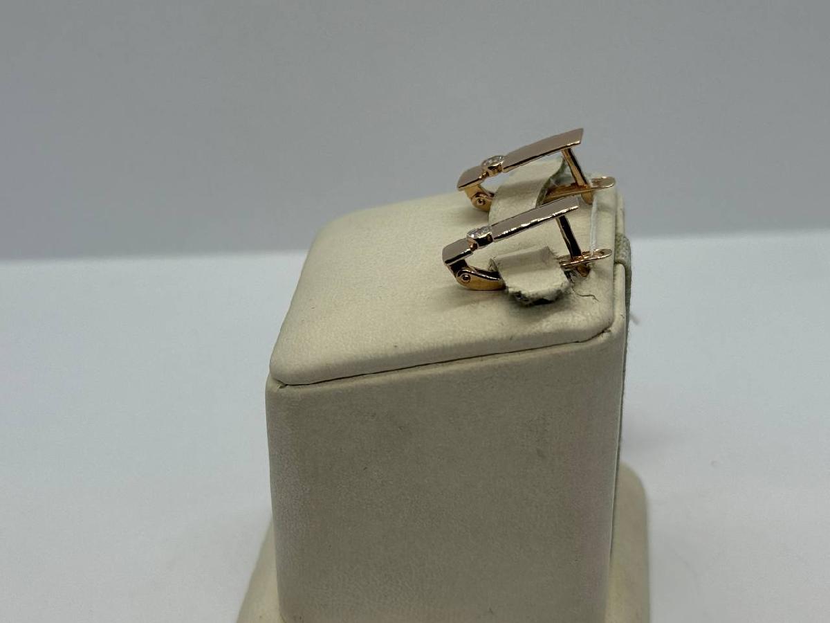 СЕРЬГИ С КАМНЕМ (Au 585)