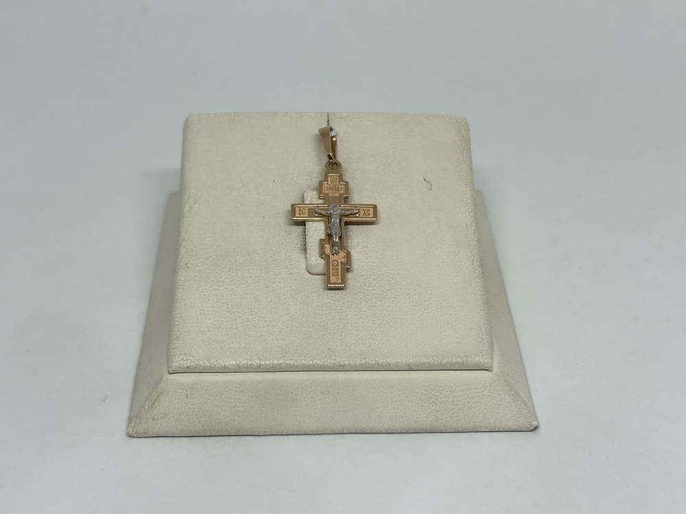 ПОДКБК585 ПОДВЕСКА КРЕСТ БЕЗ КАМНЯ (Au 585)