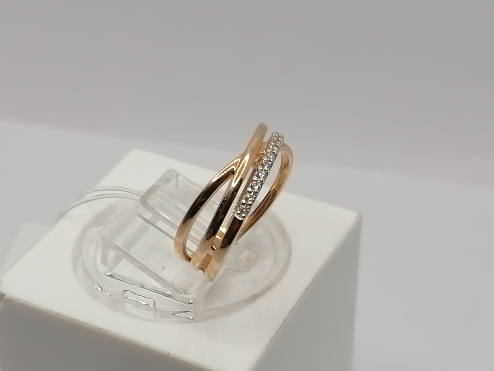 КОЛЬЦО С КАМНЯМИ (Au 585)