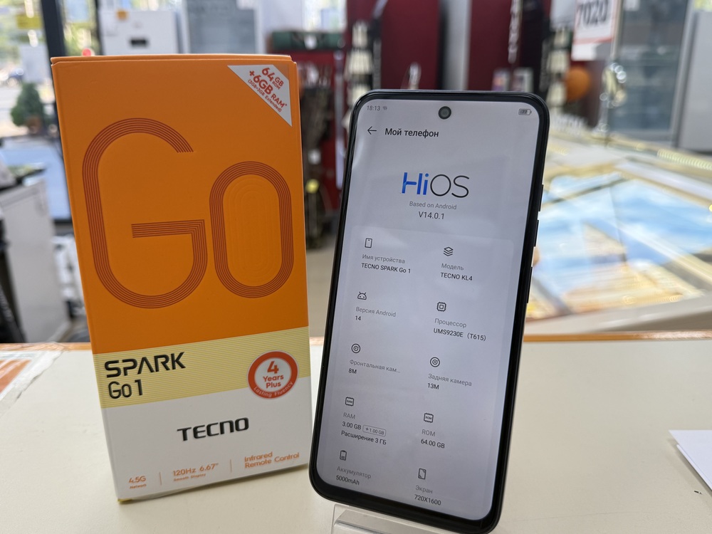 Смартфон Tecno Spark Go1 3/64