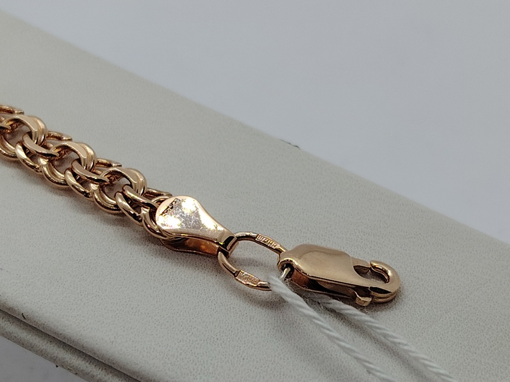 БЛБ585 БРАСЛЕТ ПОЛНОВЕСНЫЙ Бисмарк (Au 585)