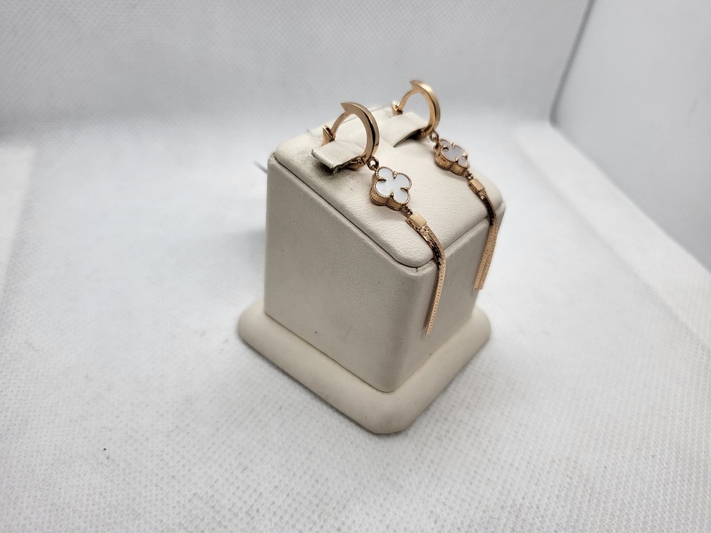 СЕРЬГИ С КАМНЕМ (Au 585)