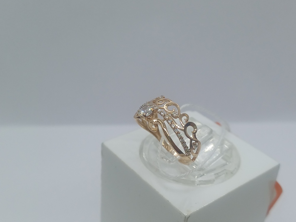 КОЛКМИ585 КОЛЬЦО С КАМНЯМИ (Au 585)