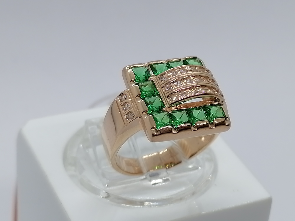 КОЛКМИ585 КОЛЬЦО С КАМНЯМИ (Au 585)